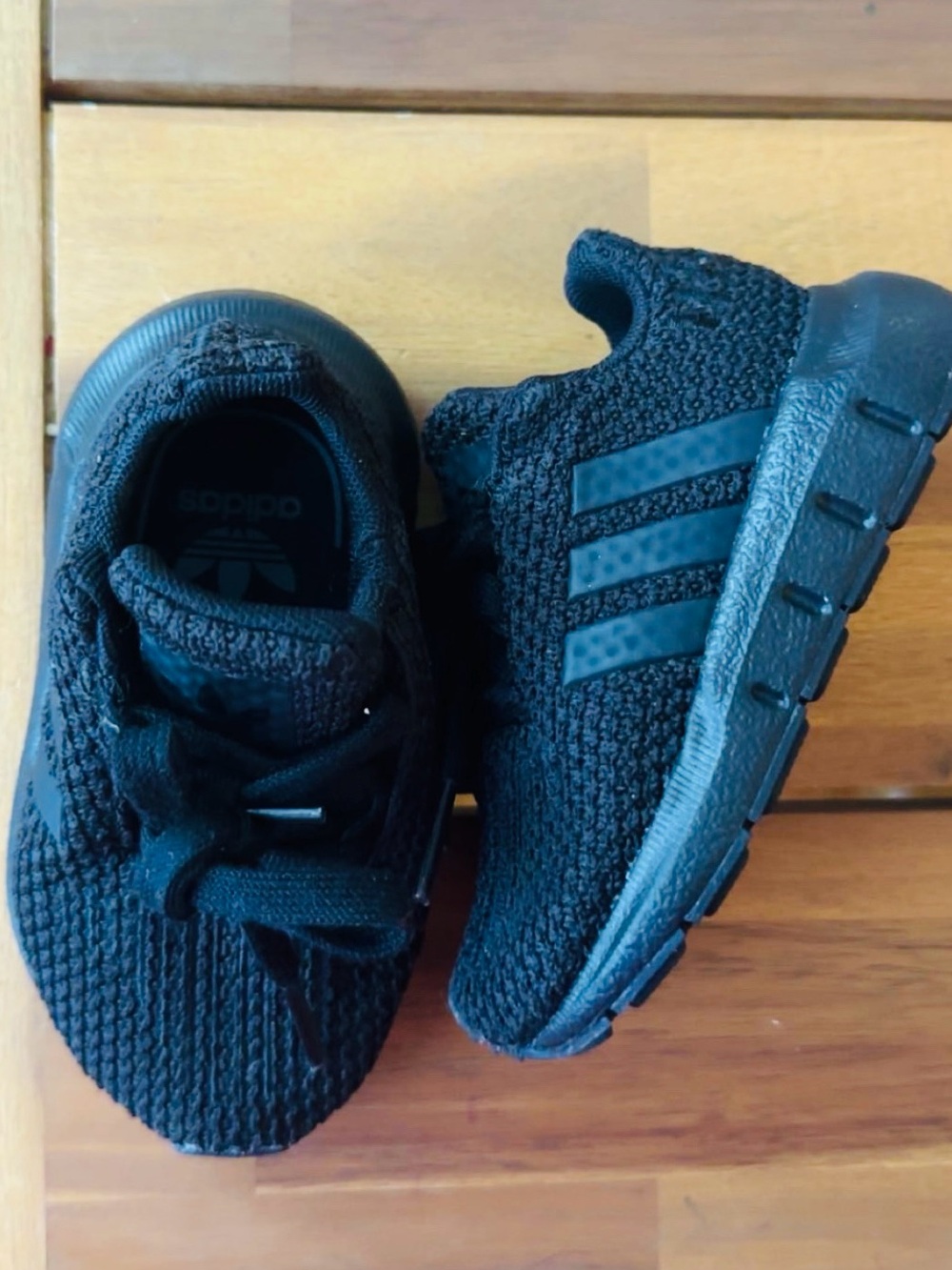Adidas Baby Slip-On Knit Sneakers | 4C NEW Black